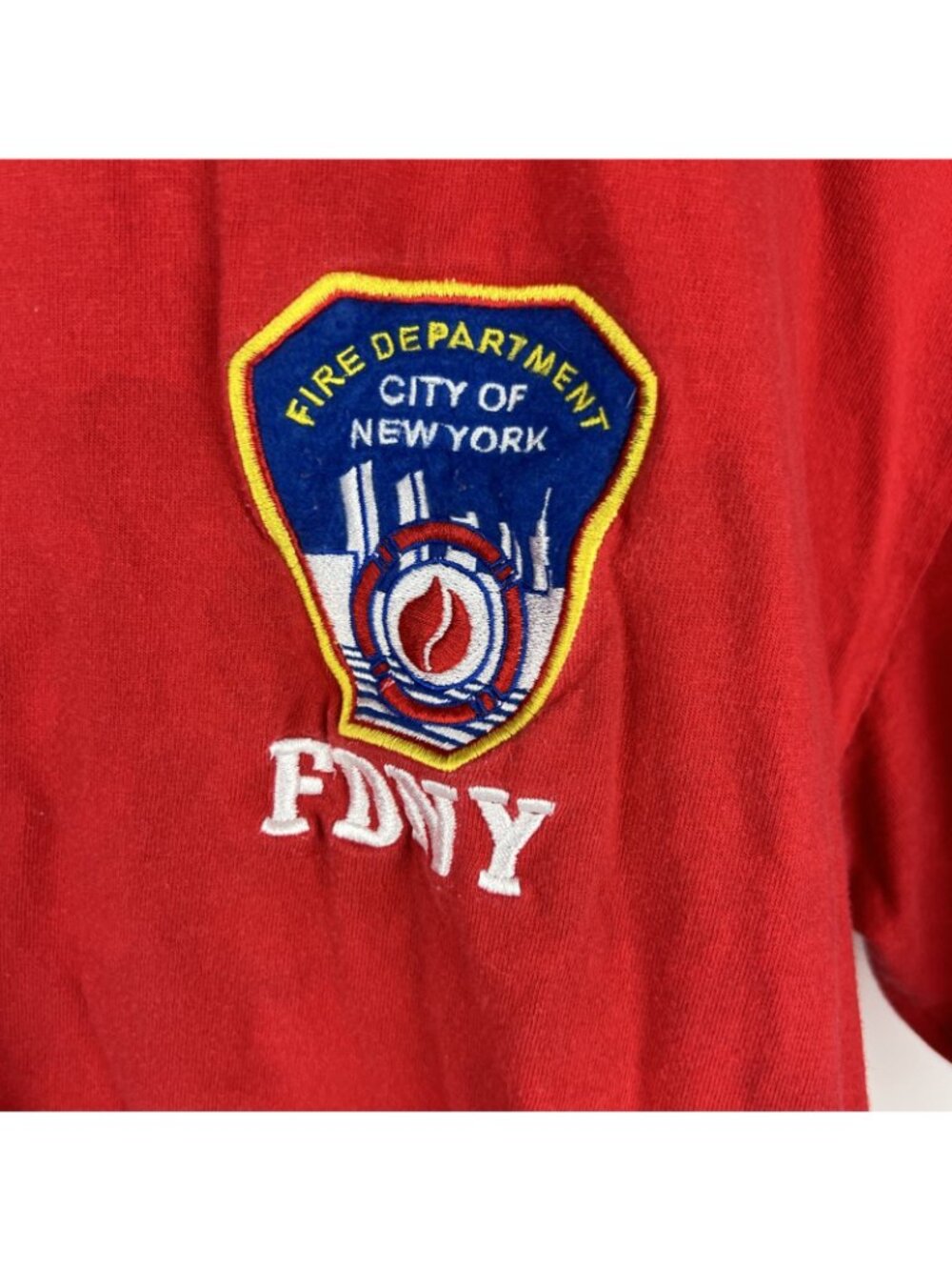 FDNY New York Fire Dept T-Shirt Womens XL Red 2006 - Picture 2 of 5